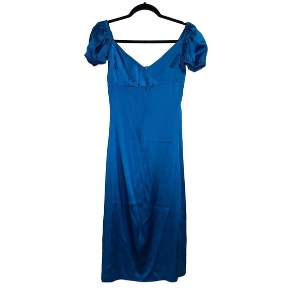 ALEXIS Cadiz Silk Dress in Capri Blue - Picture 11 of 13